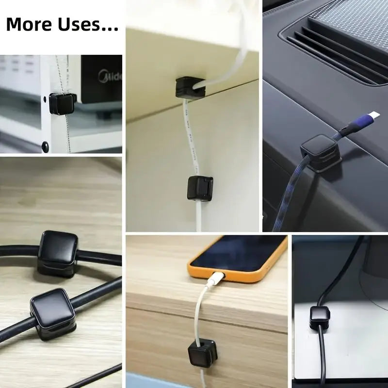 Magnetic Cable Organizer Clips (12-Pack)
