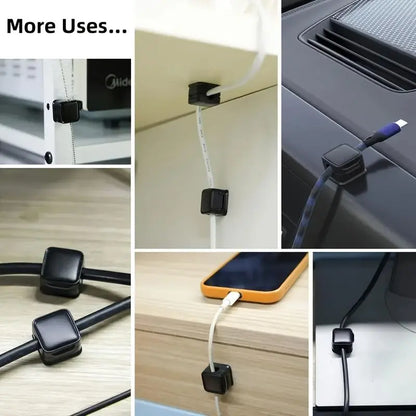 Magnetic Cable Organizer Clips (12-Pack)