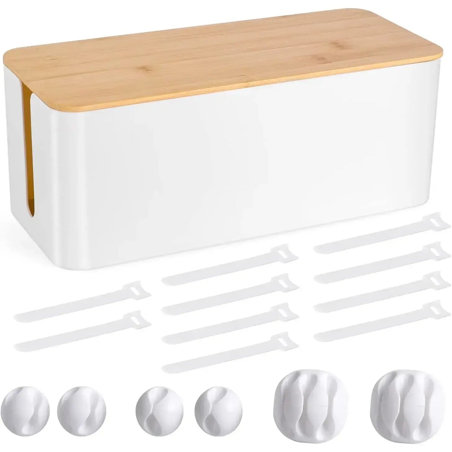 Woodgrain Cable Management Box