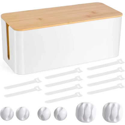 Woodgrain Cable Management Box