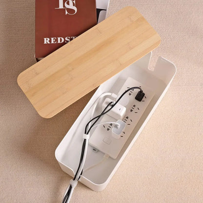 Woodgrain Cable Management Box