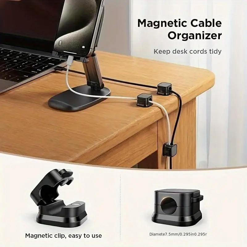 Magnetic Cable Organizer Clips (12-Pack)