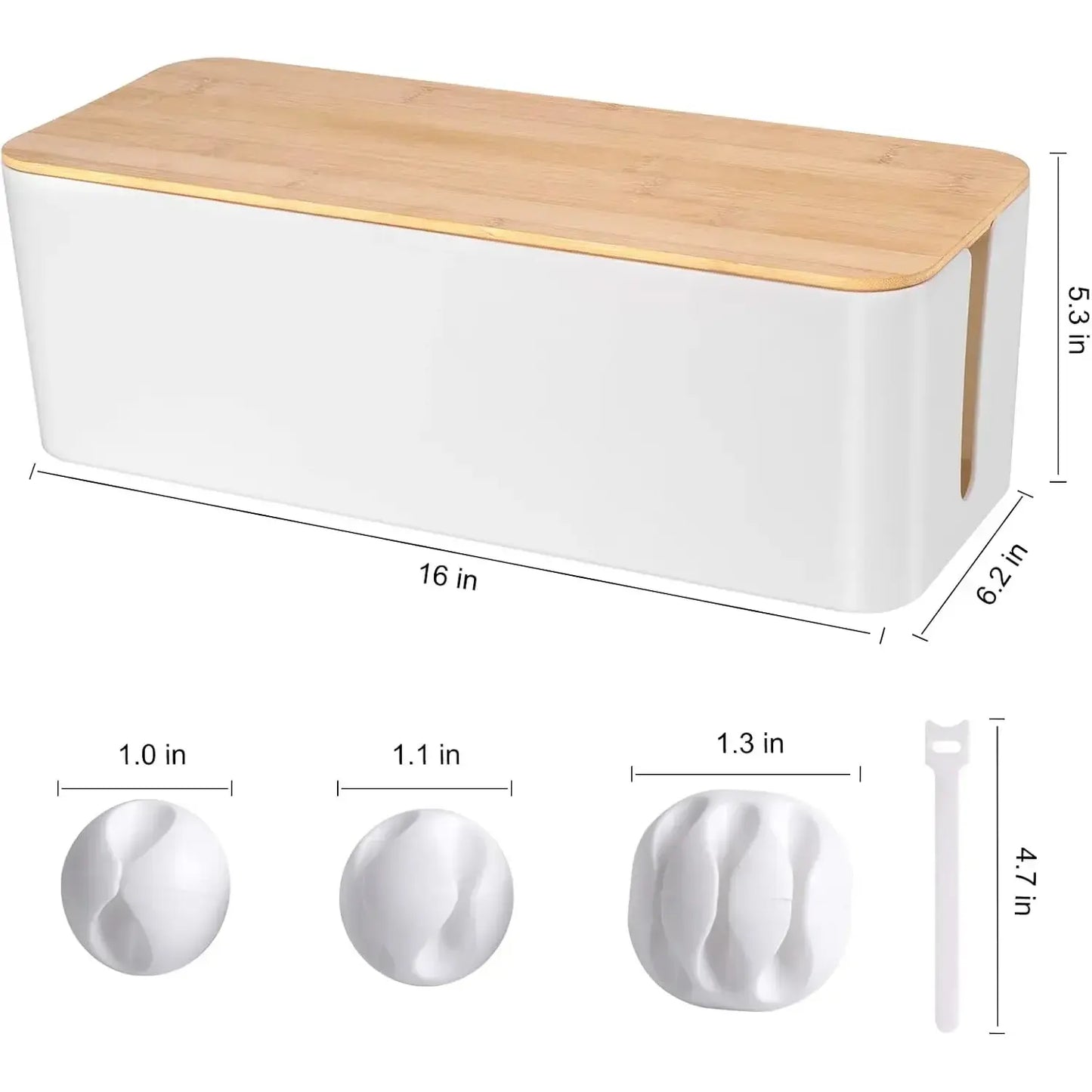 Woodgrain Cable Management Box