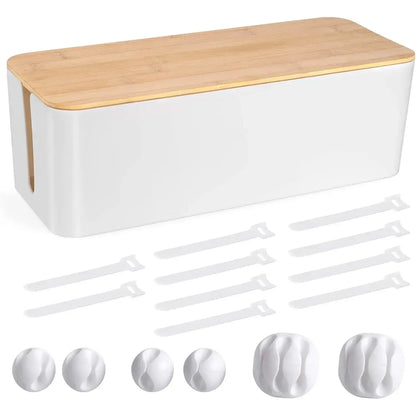 Woodgrain Cable Management Box